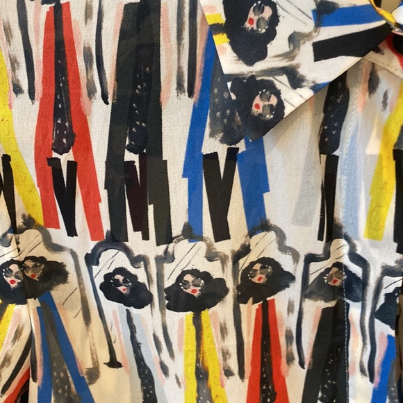 Alice and Olivia button up silk top - Picture 3 of 4